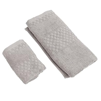 Badetuch Set reines Baumwoll Schnelltrocknen absorbierende weiche Flauschige Handtücher für Erwachsene und Kinder Sport Schwimmbad 70x140 cm 1 Badhandtuch 1 Handtuch – Bild 4