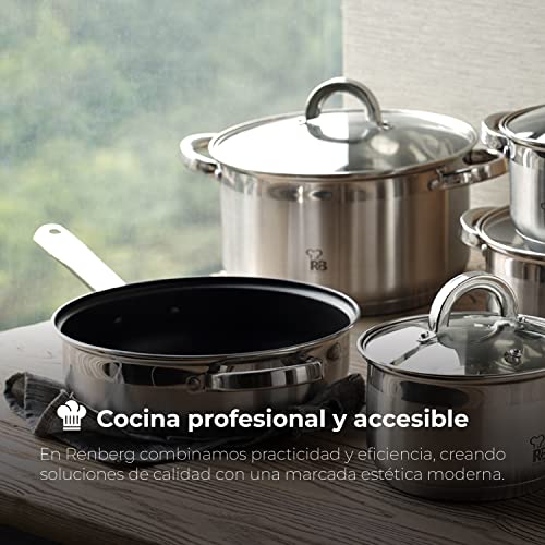 RENBERG-Alexander-Olla-de-Cocina-Olla-Alta-de-32-x-25-cm-y-20-Litros-con-Tapa-de-Cristal-Acero-Inoxidable-Menaje-de-Cocina-Fondo-Encapsulado-de-5-Capas-Para-Todo-Tipo-de-Cocinas