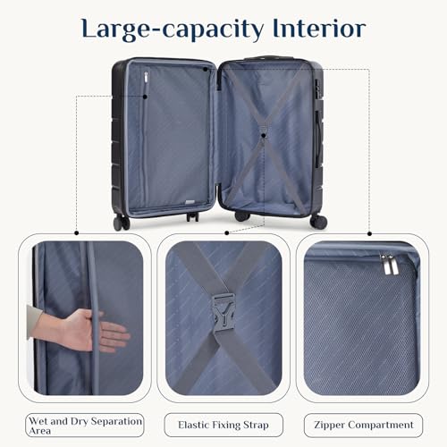 NEWBULIG Carry On Luggage