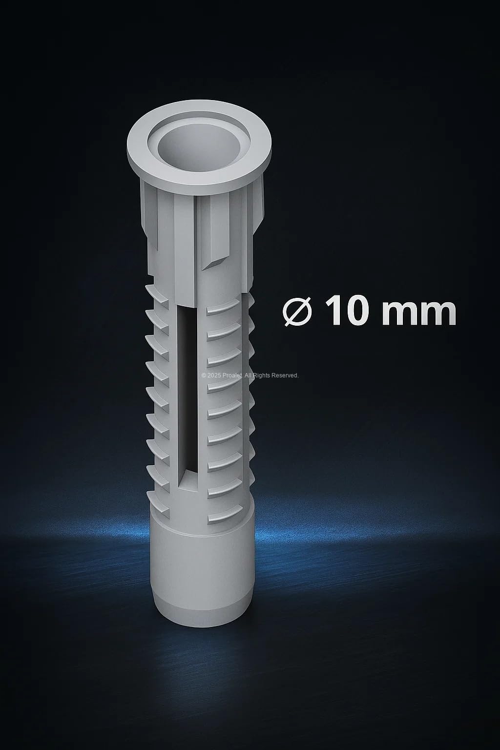 Proalet Tuğla Boşluk Dübeli, Plastik, Tuğla, Gaz Beton, Beton Duvarlar İçin Güçlü Tutuş, Kolay Montaj, Vida Uyumu (10 MM, Adet, 10)