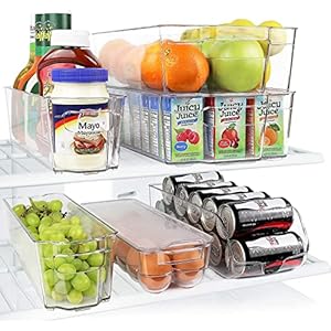 Greenco Refrigerator Organizer Bins...