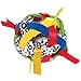 Manhattan Toy Bababall Tactile Sensory Multicolored Fabric Covered Rattle with Satin Ribbons