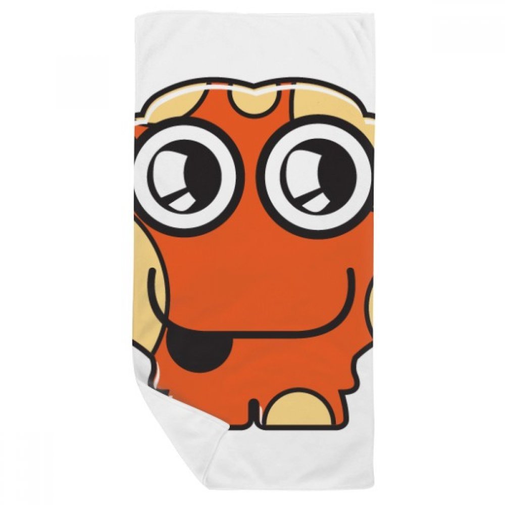 Gant de toilette doux style alien orange et multicolore 35x70cm à haute capacité d'absorption