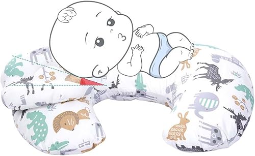 Miniatura 7 de Almohada de lactancia transpirable para lactancia materna y biberón, almohadas de lactancia de apoyo para mamás  Tiempo boca abajo, apoyo sentado y