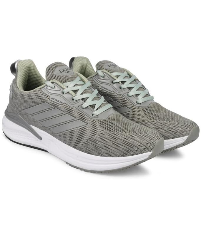 Image of Lakhani aashirwad Men's Sports Shoes | Lightweight Breathable Running Shoes for Men | Flynet Upper, Phylon Sole | Flexible, Comfortable Lace-Up Athletic Shoes