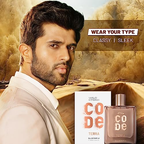 Image of WILD STONE CODE Terra Fresh Eau De Parfum Spray For Men, 8Ml|Luxury Long Lasting Fragrance For Classy, Mature And Sleek Personality|Premium Perfume For Men