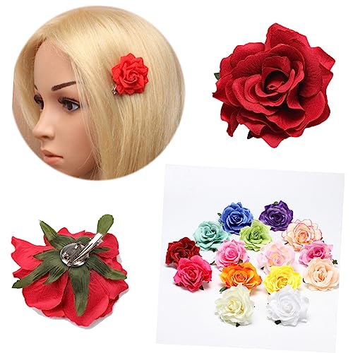 Accessoire élégant Housoutil : 16 épingles à cheveux simulées rouge