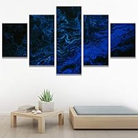 SIGNWIN 5 Panel Canvas Wall Art Abstract Colorful Decorative Elements Modern Artwork for Home Decorations Ready to Hang - 60