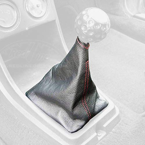 RedlineGoods Shift Boot Compatible with Volkswagen Scirocco 1974-84. Tailor Made - not Universal. Genuine top-Grade Italian Latte Leather with Black Thread