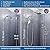 Dual 7.5" Rotatable Shower Head with Handheld Combo, 9 Spray Modes, Enjoy High Pressure Rainfall Shower, Built-In Power Wash To Clean Tub & Pet, Premium Polished Chrome Finish