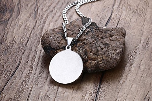 Free Engraving Medical Alert ID Necklace for Women Stainless Steel With Cubic Zirconia Pendant Chain 24inches4