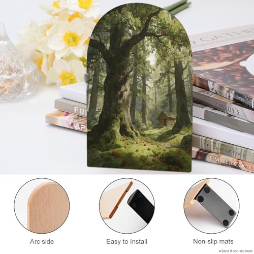 Sujetalibros decorativos de madera noble con acabados artesanales para despachos elegantes 5