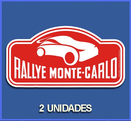 Ecoshirt Adesivi Stickers Rallye Montecarlo Dp766