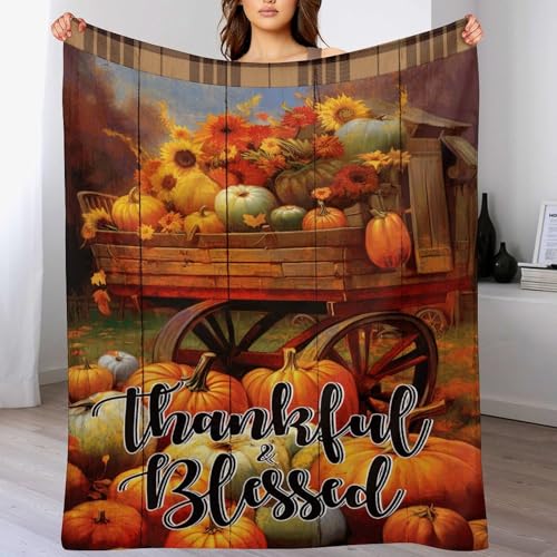 Couverture de lit pelucheuse Thankful Blessed cadeau maman et père - 6