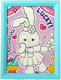 إطار رسم مكون من 6 ألوان مائية وفرشاة للأطفال - متعدد الألوان، موديل 1105263-5