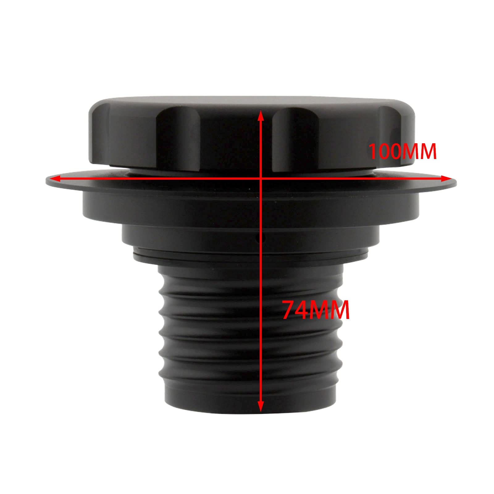 Tankdeckel für BMW R45 R65 R80 R90 90S 100R R100, Schwarz