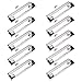 Produktbild Gativs 10 Stück Klemmbrett Klammer Klemme Metall klemmbrett Clip Flache Metal Klemme Metall klemmbrett Clip Zwischenablage Clip Loch zum Aufhängen mit Gummigriff für Büro Klassenzimmer