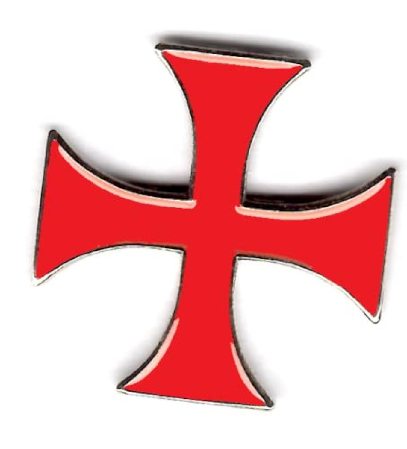 Insignia de solapa cruz templarios cierre mariposa
