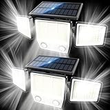 MDCMDCM Solar Motion Sensor Outdoor Lights Waterproof - 3000LM 3 Modes Security Lights...