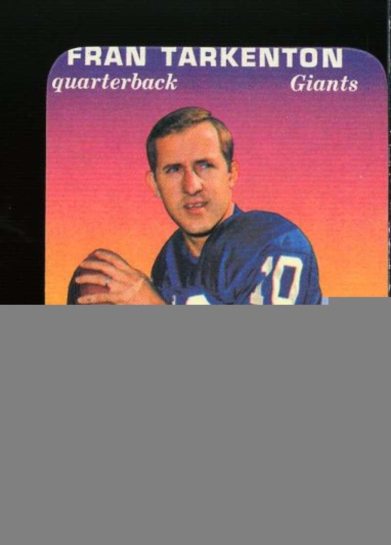 Fran Tarkenton Card 1970 Topps Glossy Inserts #15 - Unsigned Football Cards