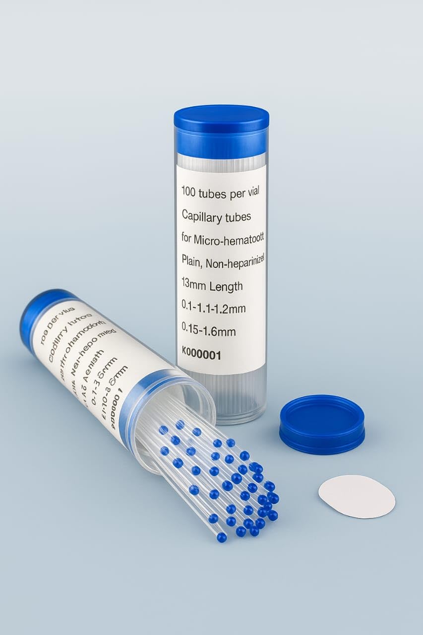 Glass Micro Capillary Tube, BTCT Tube, 90 mm, Pack Of 100 Pcs