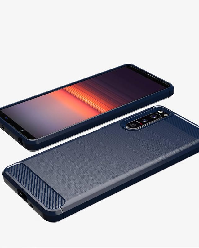 Image of Basic Case for Sony Xperia 5 IV (Carbon Fibre Blue)