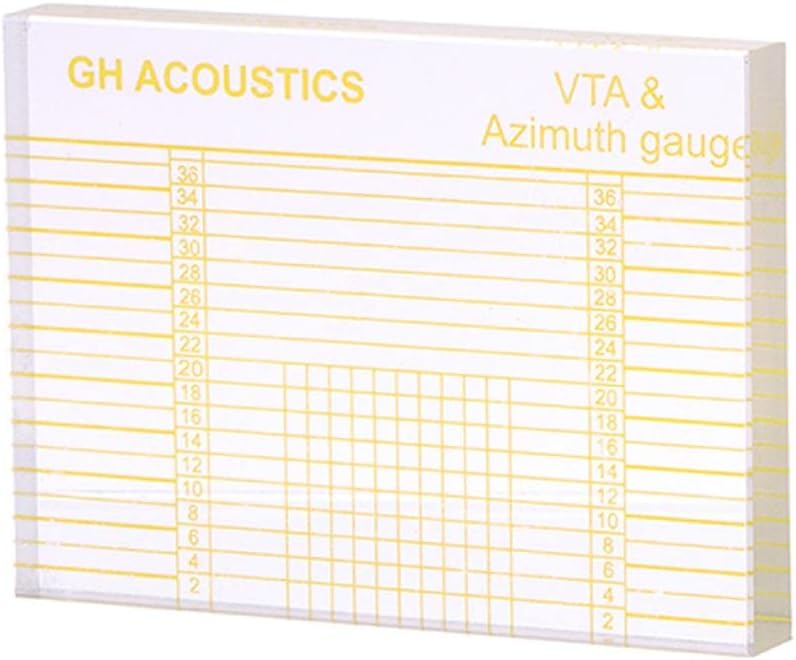 Professional For Tonearm VTA Cartridge Azimuth Alignment Ruler Headshell Alignment Block Quality Acrylic Materi Vta Azimuth Ruler