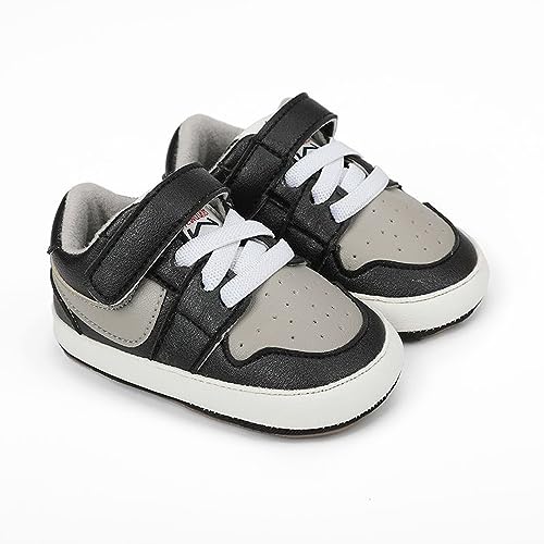 Image of Clowora Unsex Baby Shoes Boys Girls Infant Sneakers Non-Slip Soft Rubber Sole Toddler Crib First Walker Lightweight Shoes