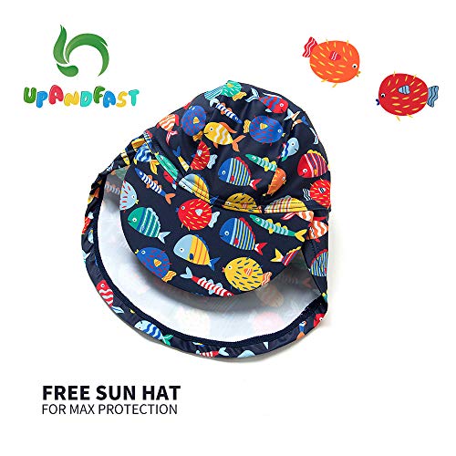 image for upandfast Baby Long Sleeve Bathing Suit Baby Boy Swimsuit Toddler One-