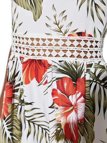 SHENHE Girl's Floral Sleeveless Split Thigh Ruffle Hem Summer Boho Maxi Cami Dress4