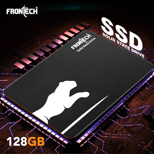 FRONTECH 128GB Internal SSD, 2.5 SATA3, TLC+SMI, Low Energy Consumption, Ultra Fast with Read/Write Speed Upto 500/480 Mbps, (SSD-0054, Black) - Image 2