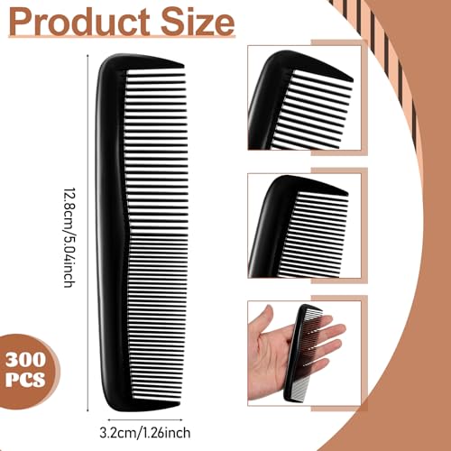Peines negros reutilizables paquete 300 piezas 12.8 cm miniatura 2