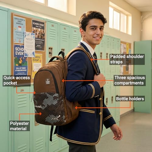 Image of Nasher Miles Polyester Laptop Backpack | Ideal for College, School, Office & Travel | Men, Women, Boys, Girls