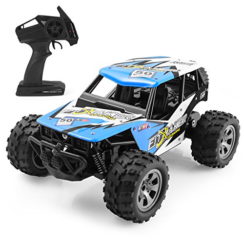 HALOFUN RC Car for Kids, 1:18 Electric RC Car Vehicle 2.4GHz Radio Remote Control Car with 2W High Speed Racing Truck for Kids Adults
