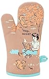 Blue Q Sup Nerd Oven Mitt Tan
