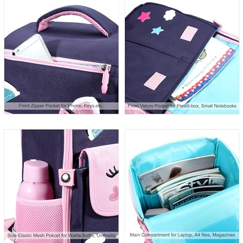 AO ALI VICTORY Girls 2 in 1 Backpack with Pencil Box Preschool Elementary Students3