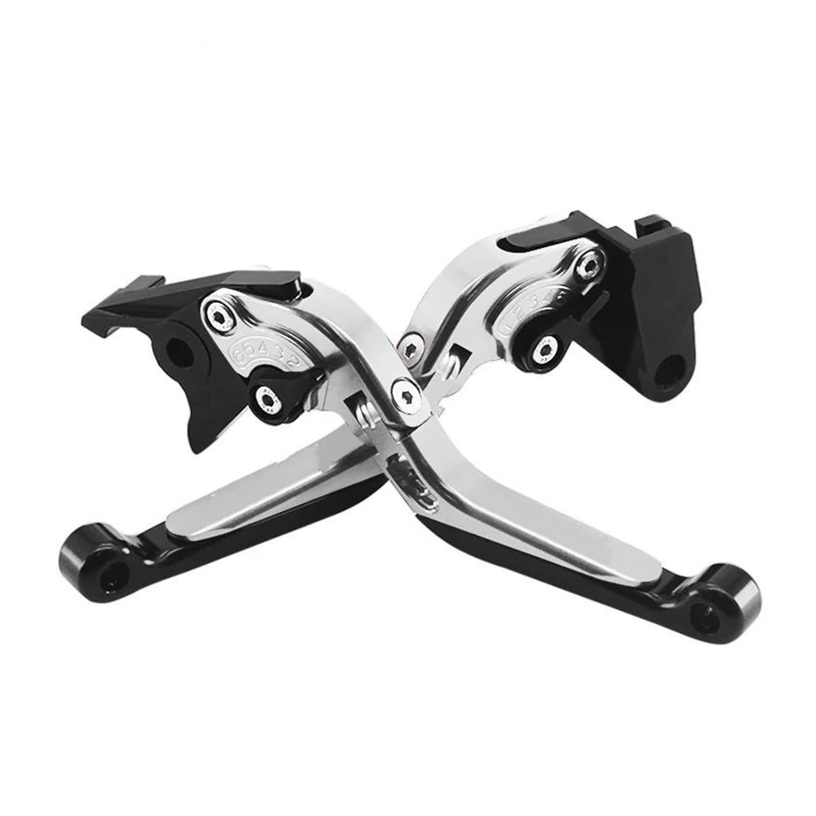USQBUZHHK Brake Clutch Lever Motorcycle Brake Clutch Levers Handle Adjustable Extendable for Techmax TMAX500 TMAX 530 TMAX560 Tmax530 Dx Sx Tmax560(Silver)