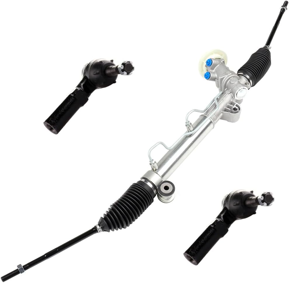 SCITOO Complete Power Steering Rack and Pinion Assembly + Outer Tie