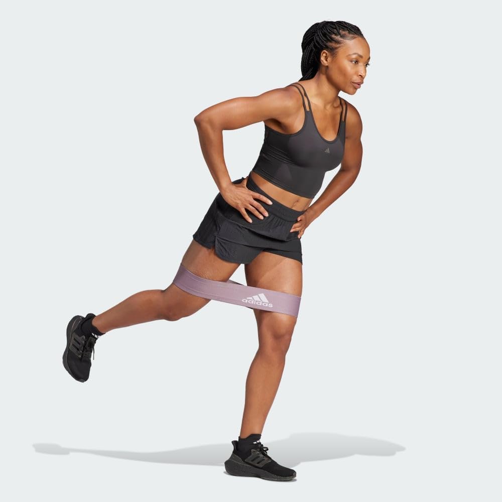 adidas Womens Pacer Training 3-Stripes Woven High-Rise Shorts - Image 4