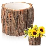 RimCereal 1 Pcs Wooden Vase for Centerpieces Wedding Flower Table Centerpieces...