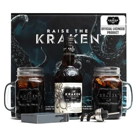 Kraken Spiced Rum Gift Set with Glasses Cover