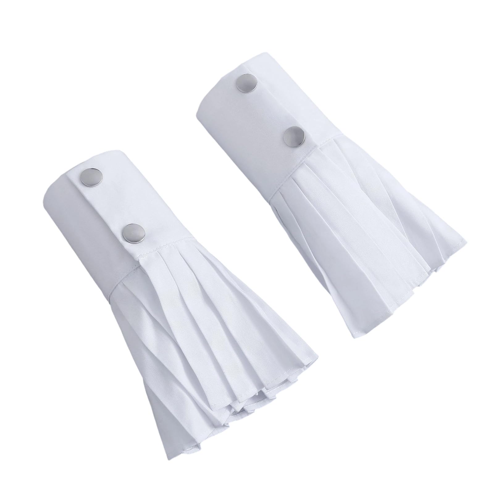 MICFENY Pleated Wrist Cuffs Sleeves Arm Covers Comfortable Faux Sleeves Armwear For Women Daily Outfit Styling Arm Decors