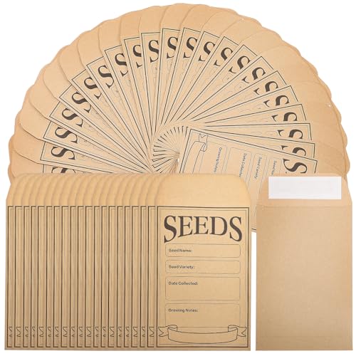 Enveloppes kraft faciles à sceller pour organiser vos graines et petites pièces de mercerie