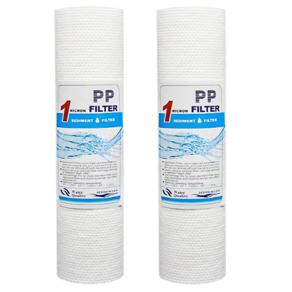 Pack of 4, Super 1 Micron Whole House Water Filter, Sediment Filter, 1 Micron, Replacement Home Water Filter, Sediment Filters for Well Water, Water Filter Cartridge Replacement(4) (B0CYX7H9PR) Amazon Price History, Amazon Price Tracker