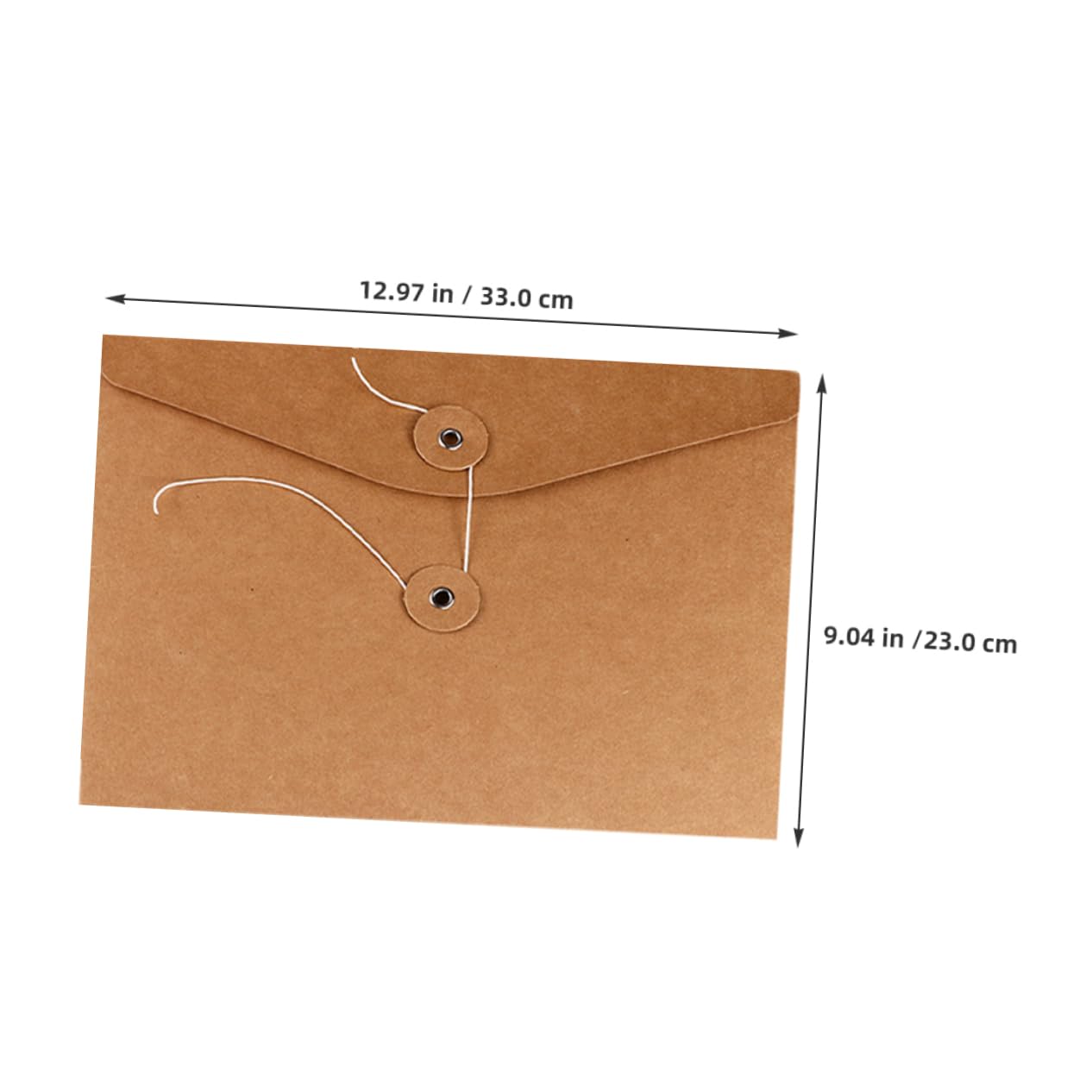 SHINEOFI Bolsas de Papel Kraft para Archivo Cierre Seguro, 10 Piezas, Diseño Retro y Práctico, Adecuado para Oficina o Espacio de Trabajo