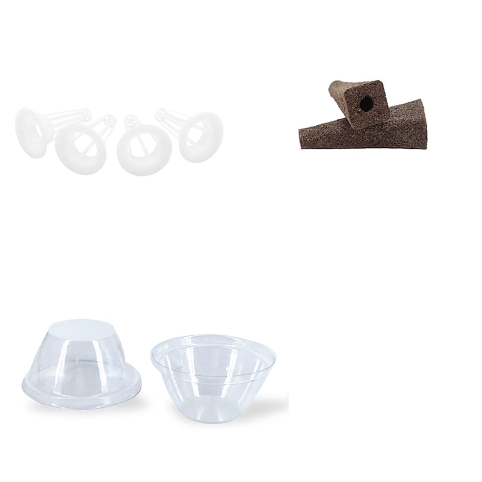 Panier de culture hydroponique panier de plantation de semis aéroponique en maille 30 pièces