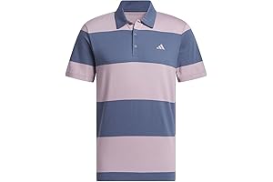 Men's Colorblock Rugby Stripe Polo Shirt