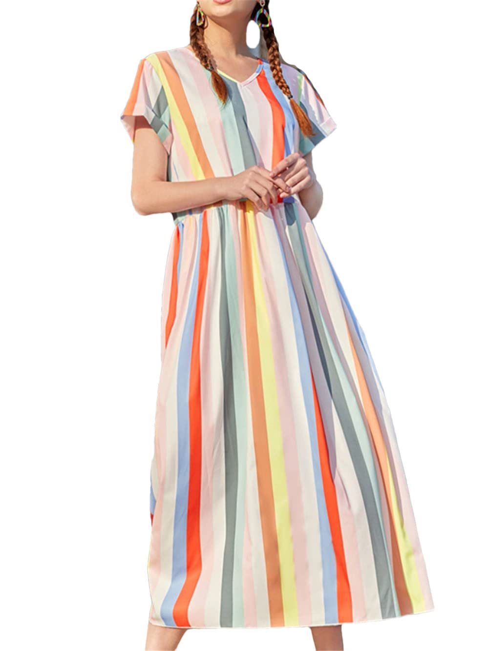 Robe d'été chic rétro et légère taille L pour éviter la chaleur - 8