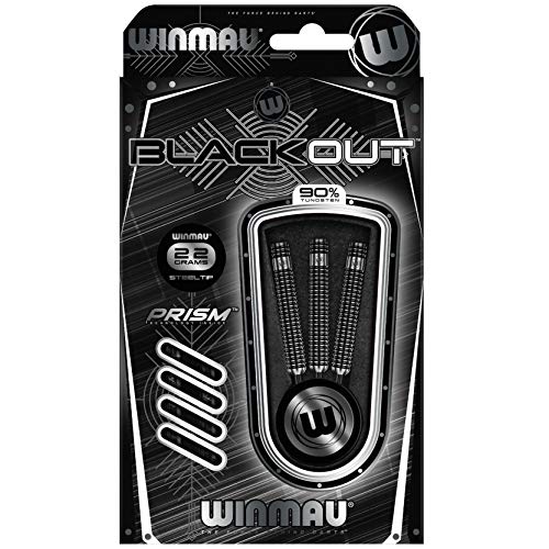 WINMAU Blackout Series 22g Parallel Steel Tip Dart Set - Image 4