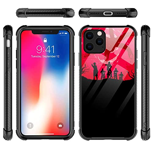 Case For Iphone 12 Case,Red And Black Case For Iphone 12 Pro Cases For Men Boy Girl Women,Pattern Design Shockproof Non-Slip Cases For Apple Case For Iphone 12 &Case For Iphone 12 Pro 6.1-Inch #TOP4